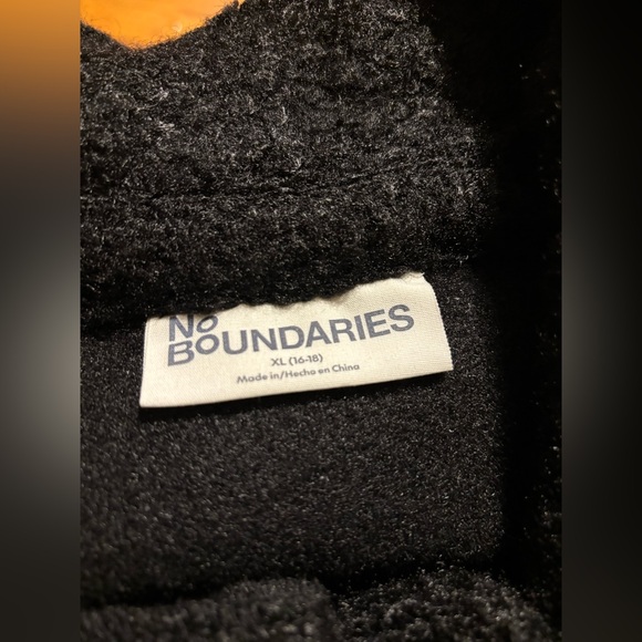 No Boundaries Black Teddy Jacket - Picture 2 of 10